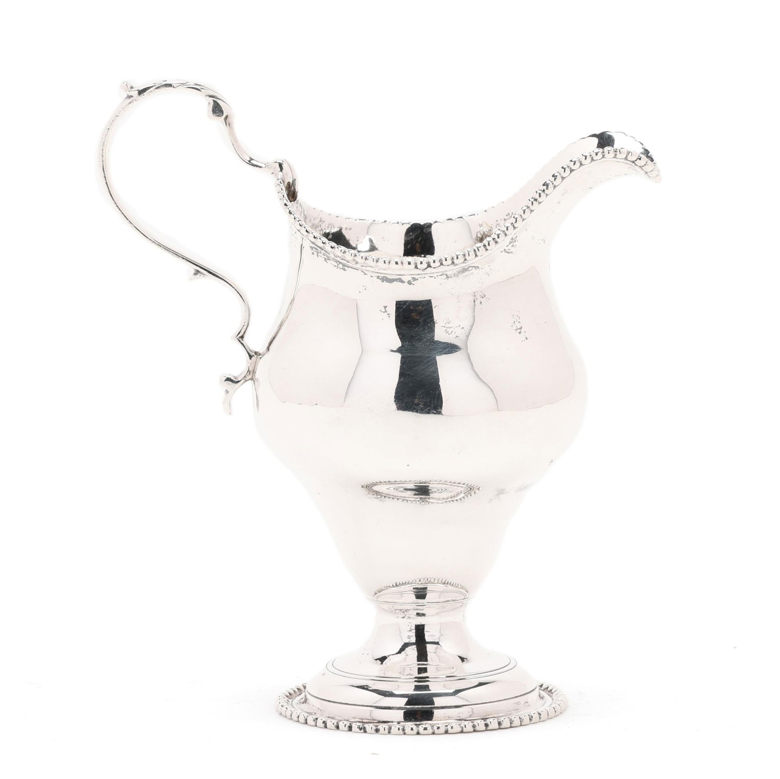 George III Silver Cream Jug, Mark of Ann Chesterman (1 of 5)