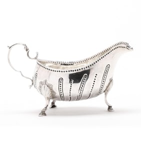 George III Irish Silver Sauceboat, Mark of Matthew West