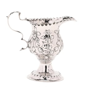 George III Silver Cream Jug, Mark of William Cattell