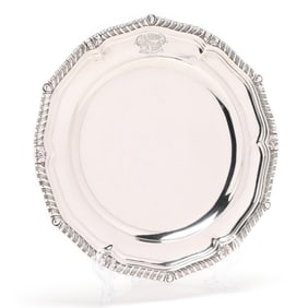 George III Silver Dinner Plate, Mark of Paul Storr