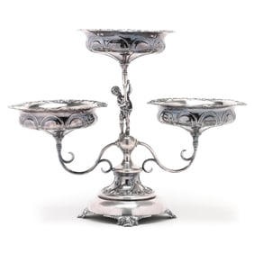 Canadian Silver-Plated Art Nouveau Centerpiece