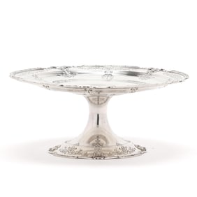Sterling Silver Cake Stand by Graff, Washbourne & Dunn