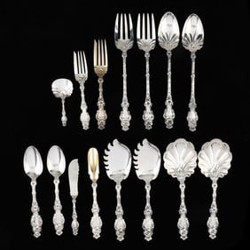Collection of Whiting Lily Sterling Silver Flatware Servers