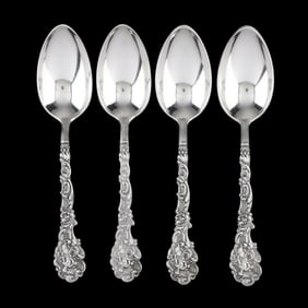 Four Gorham Versailles Sterling Silver Tablespoons