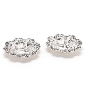 Pair of Reed & Barton Francis I Sterling Silver Nut Dishes