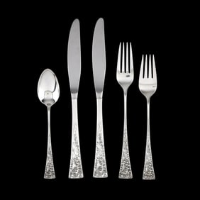 Five Pieces of Reed & Barton Tapestry Sterling Silver Flatware