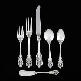 Wallace Grand Baroque Sterling Silver Flatware Service