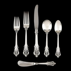 Wallace Grand Baroque Sterling Silver Flatware Service