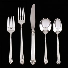 Royal Crest Castle Rose Sterling Silver Flatware Service