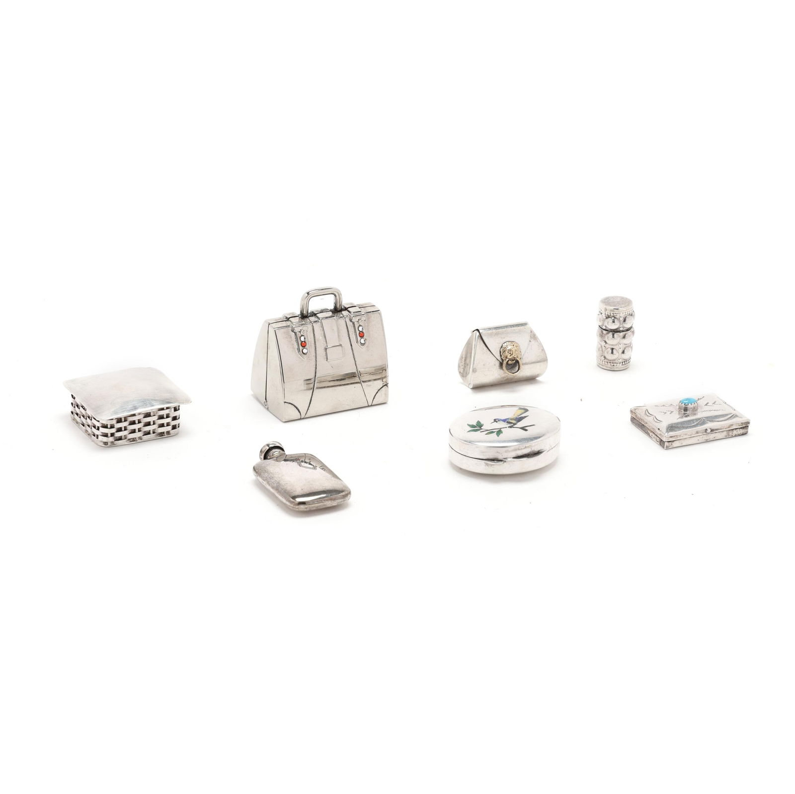 Eclectic Collection of Seven Silver Boxes (1 of 20)