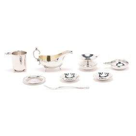 Nine American Sterling Silver Table Accessories
