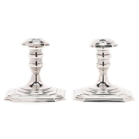 Pair of Redlich Sterling Silver Candlesticks