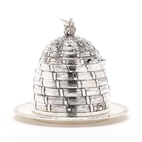 Godinger Silver-Plated Honey Jar