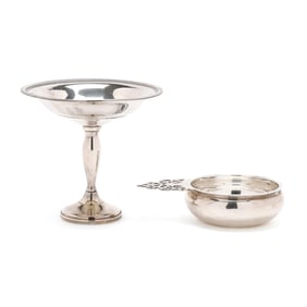 Sterling Silver Compote and Porringer
