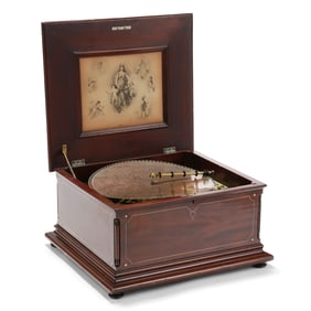 Regina Double-Comb 15-1/2 Inch Disc Music Box