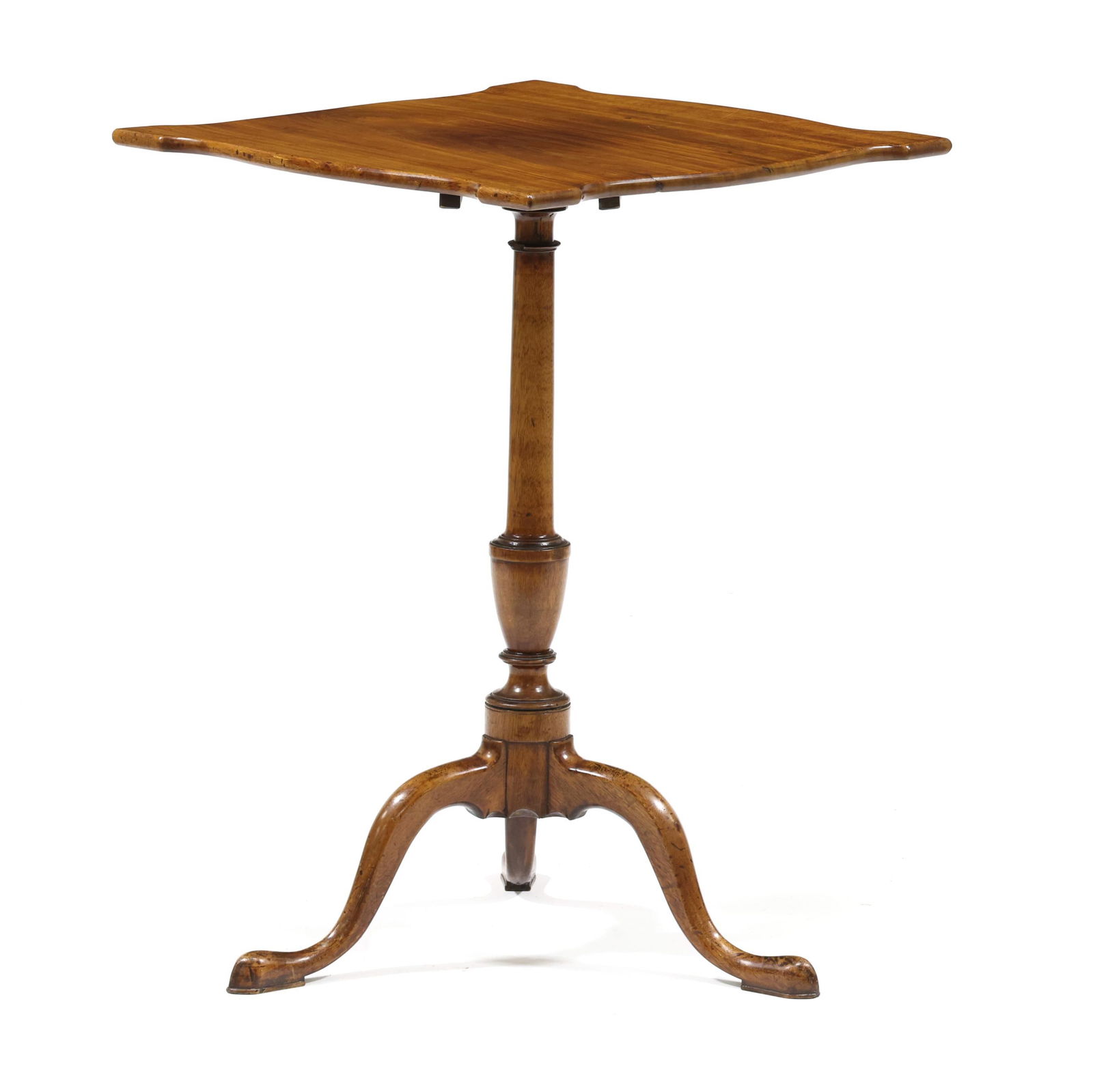 Massachusetts Federal Mahogany Tilt Top Candle Stand (1 of 10)