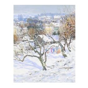 Omar Hamdi Malva (Syrian, 1951-2015), The Warmth of the Snow