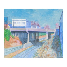 Kyle Highsmith (NC, b. 1947), Hillsborough Overpass, December