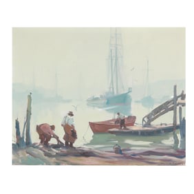 Emile Gruppe (American, 1896-1978), Along the Docks