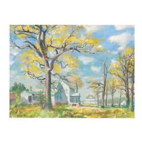 Francis Speight (American, 1896-1989), Farmhouse in Snakebite