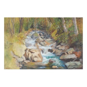 Florence Thomas (NC, 1909-2007), Cabin Creek