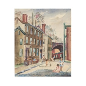 Claude Howell (NC, 1915-1997), A City Scene