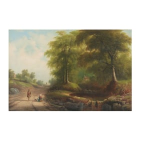 Edmund C. Coates (British-American, 1816-1871), The Well Traveled Road