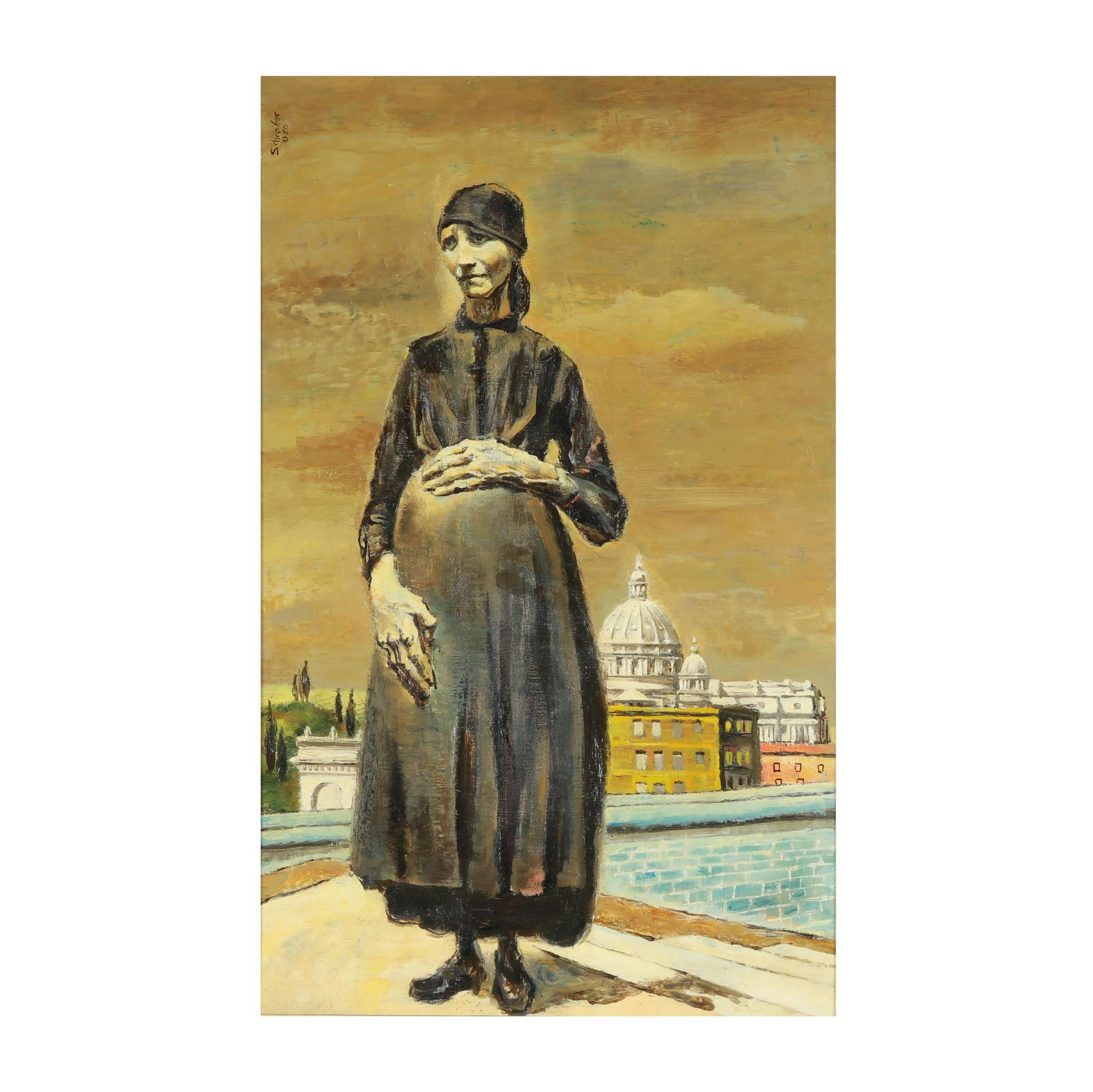 George Quaintance (american 1902 1957) Oil On Canv