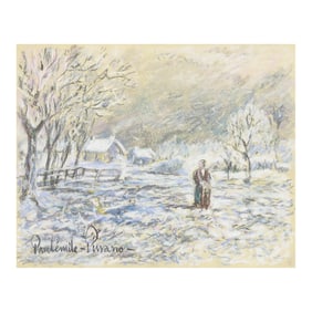 Paul Émile Pissarro (French, 1884-1972), Neige a la Sercerie