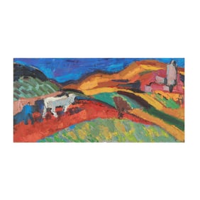 Pierre Ambrogiani (French, 1907-1985), Paysage au Cheval Blanc