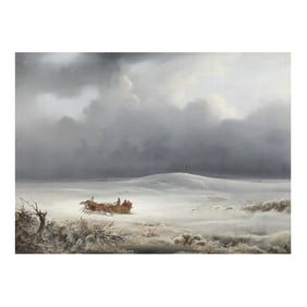 Antonio Morghen (Italian, 1788-1853), The Flight of Napoleon