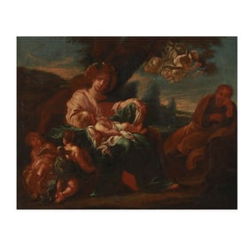 Italian School (17th Century), Rest on the Flight into Egypt