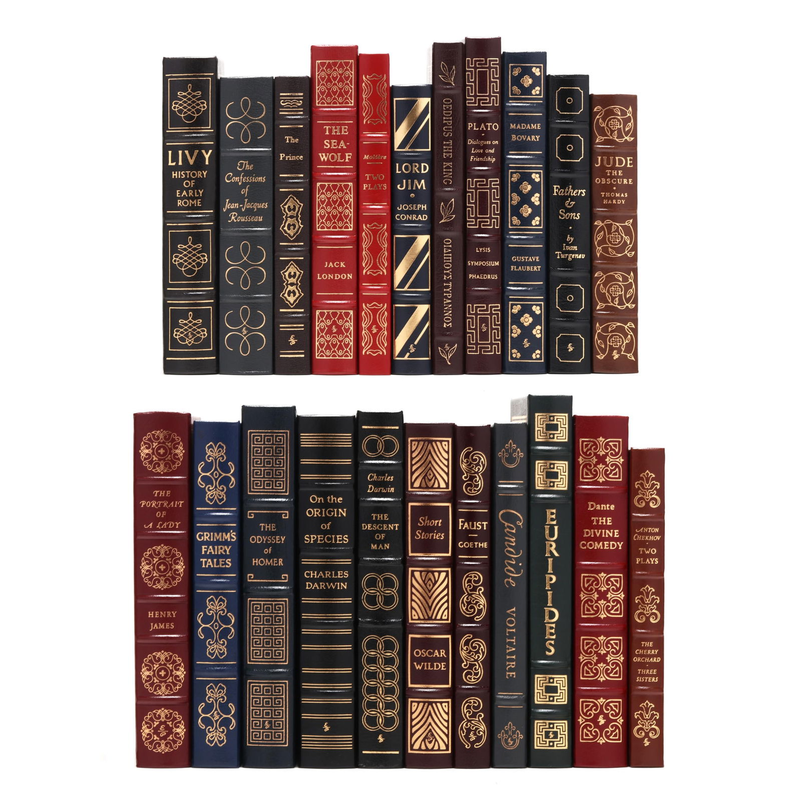 (22) Titles from The Easton Press's The 100 Greatest Books Ever Written: (22) Titles from The Easton Press's The 100 Greatest Books Ever Written Norwalk, CT: The Easton Press, 1976-1980. Collector's Edition; (22) titles, all from The 100 Greatest Books Ever Written series;