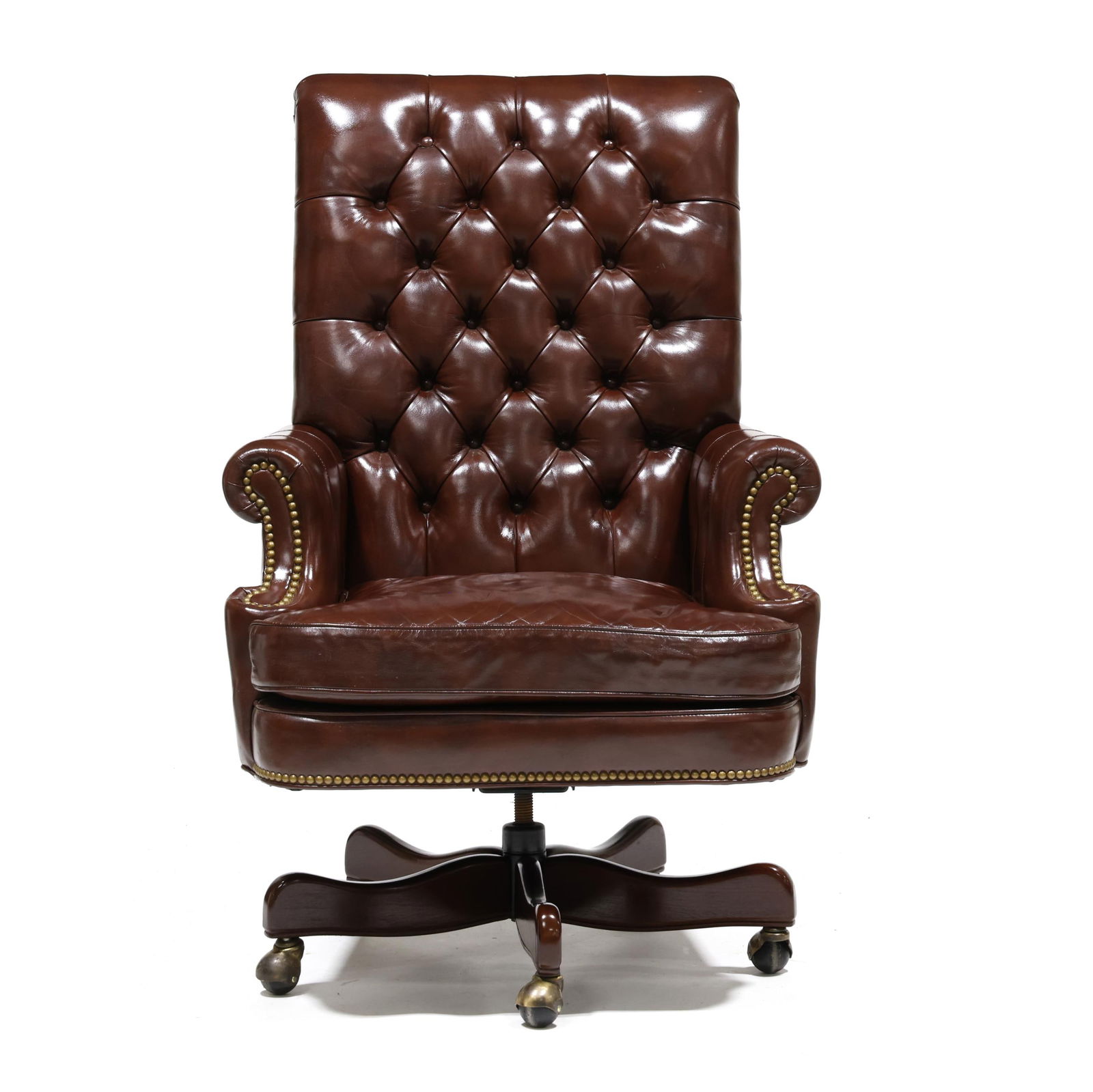 Cabot Wrenn, Tufted Leather Office Chair (1 of 9)