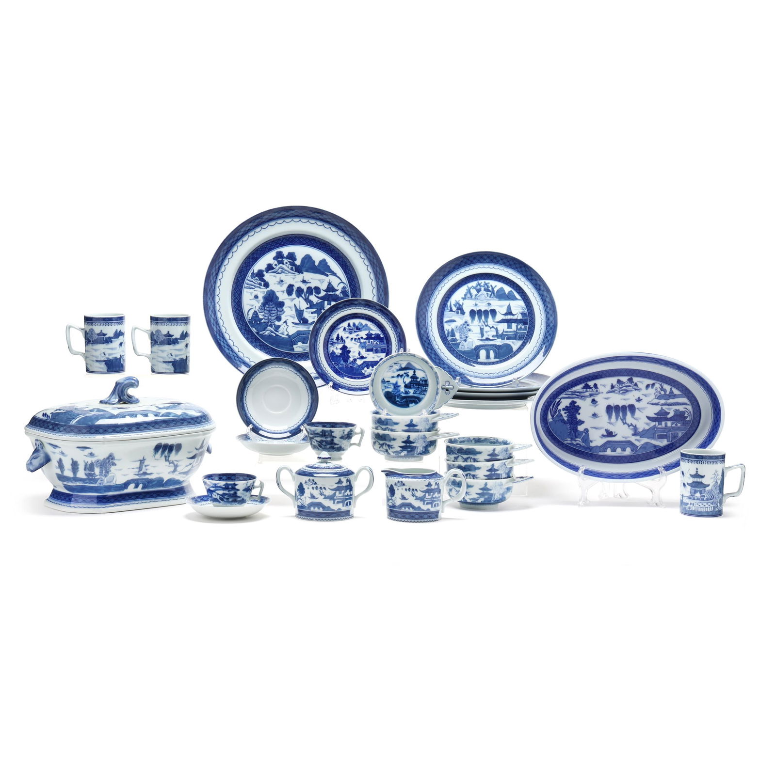Mottahedeh, Assembled Canton Porcelain Dinnerware (1 of 20)