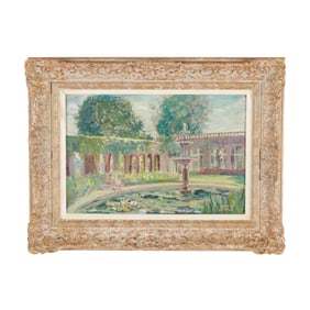 Josephine Ghilchik (English-Australian, 1890-1981), Children by a Fountain