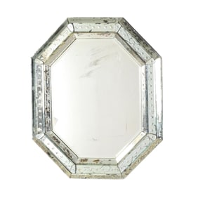 Vintage Venetian Etched Glass Mirror