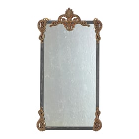 Vintage Iron and Brass Framed Mirror