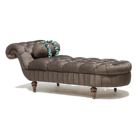 English Style Tufted Chaise Lounge