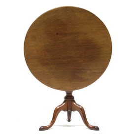 George III Mahogany Tilt Top Tea Table