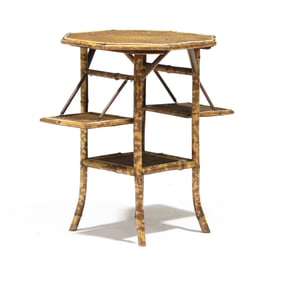 Burnt Bamboo Side Table