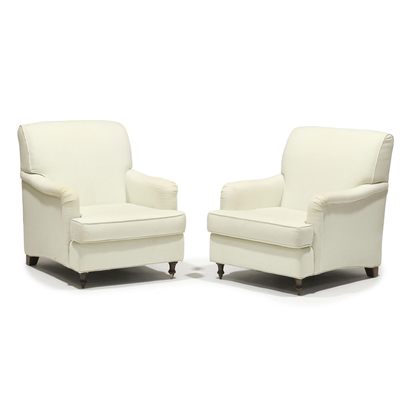 Pair of Contemporary English Style Upholstered Club Chairs from the Carolina Inn (1 of 9)