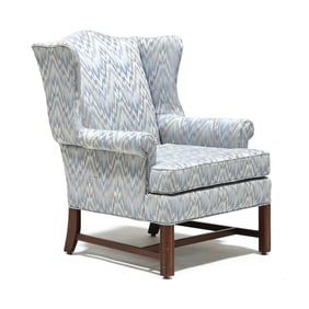 Chippendale Style Diminutive Easy Chair in Designer Upholstery