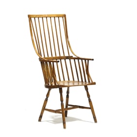 Antique Windsor Tall Back Armchair