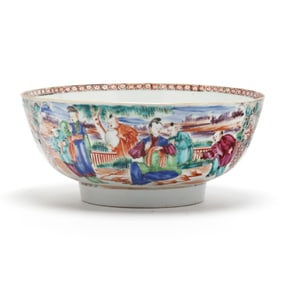 Chinese Export Porcelain Rose Canton Bowl