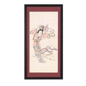 A Chinese Kesi Panel of the Goddess Magu