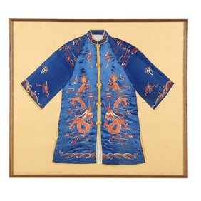 A Chinese Robe Framed