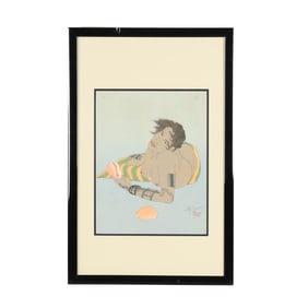 Paul Jacoulet (French, 1902-1960), Femme Tatouee De Falalap