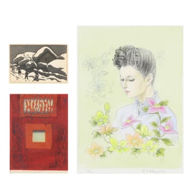 A Group of Three Japanese Shin Hanga Woodblock Prints