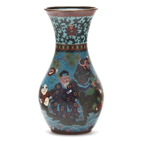 A Large Japanese Cloisonné Vase